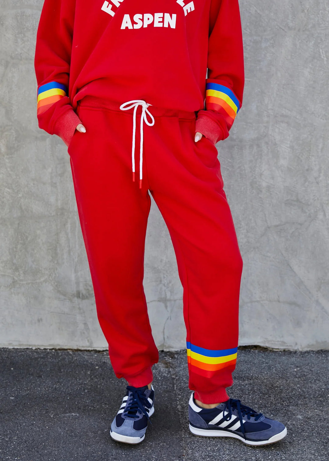 HAMMILL & Co Womens Ski Track Pants in Red, WOMENS TRACK PANTS, CAT HAMMILL, Elwood 101