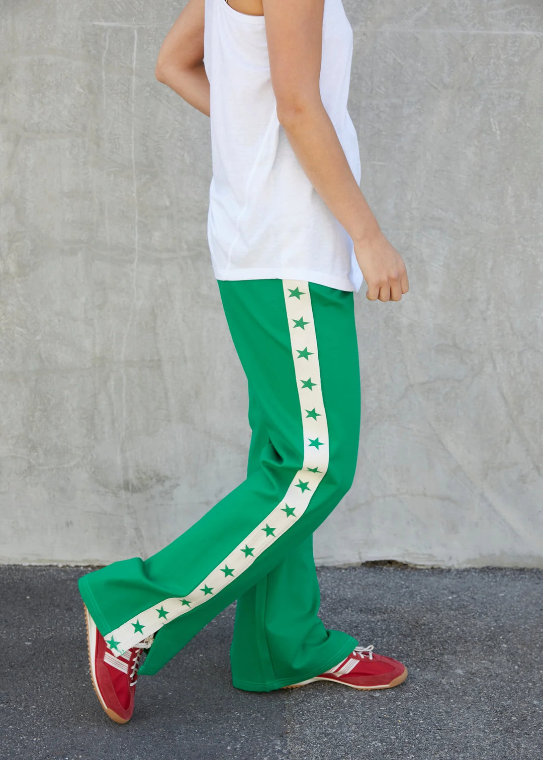 HAMMILL & Co Womens Superstar Sport Pant in Green, WOMENS TRACK PANTS, CAT HAMMILL, Elwood 101