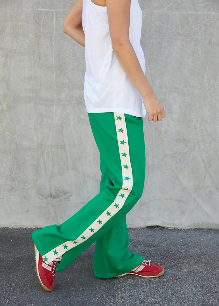 HAMMILL & Co Womens Superstar Sport Pant in Green, WOMENS TRACK PANTS, CAT HAMMILL, Elwood 101