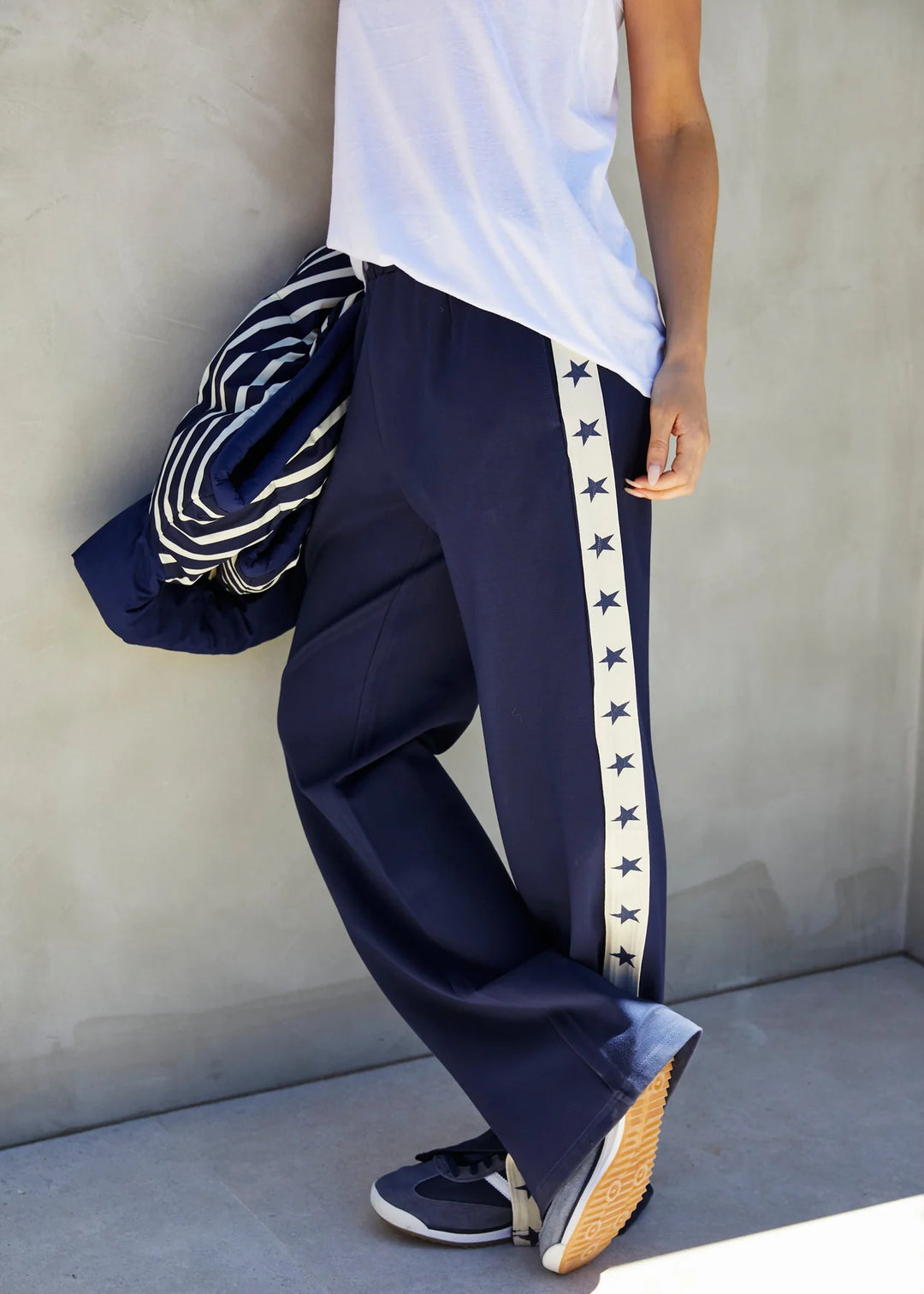 HAMMILL & Co Womens Superstar Sport Pant in Navy, WOMENS TRACK PANTS, CAT HAMMILL, Elwood 101