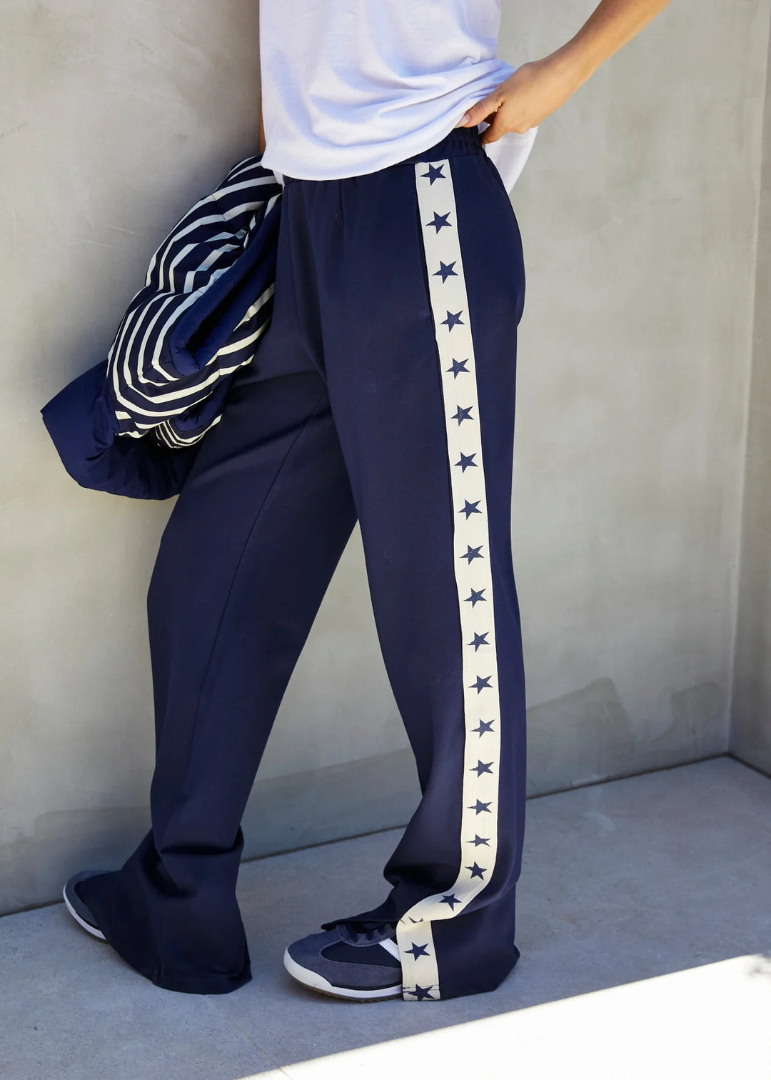 HAMMILL & Co Womens Superstar Sport Pant in Navy, WOMENS TRACK PANTS, CAT HAMMILL, Elwood 101