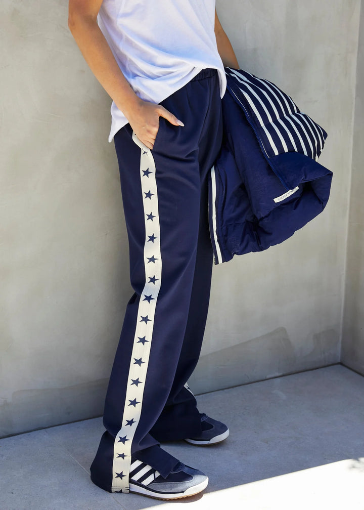 HAMMILL & Co Womens Superstar Sport Pant in Navy, WOMENS TRACK PANTS, CAT HAMMILL, Elwood 101
