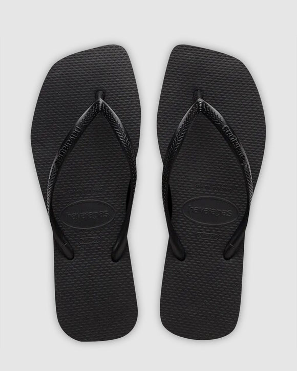 HAVAIANAS Slim Square Solid Black Female, WOMENS HAVAIANAS, HAVAIANAS, Elwood 101