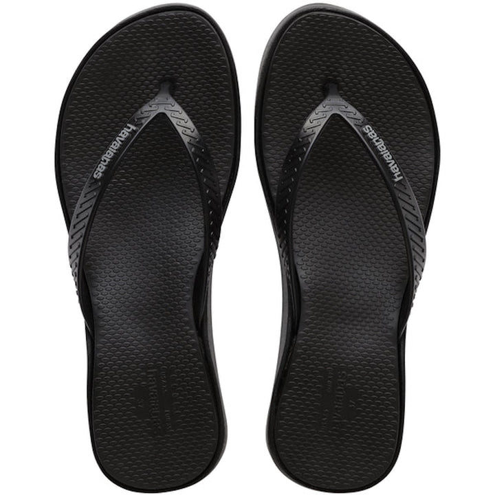 HAVAIANAS Womens High Platform II Thongs in Black, WOMENS HAVAIANAS, HAVAIANAS, Elwood 101