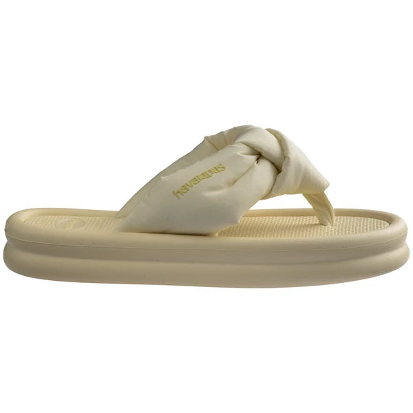 HAVAIANAS Womens Over Puffed Thongs in Buttercream, WOMENS HAVAIANAS, HAVAIANAS, Elwood 101