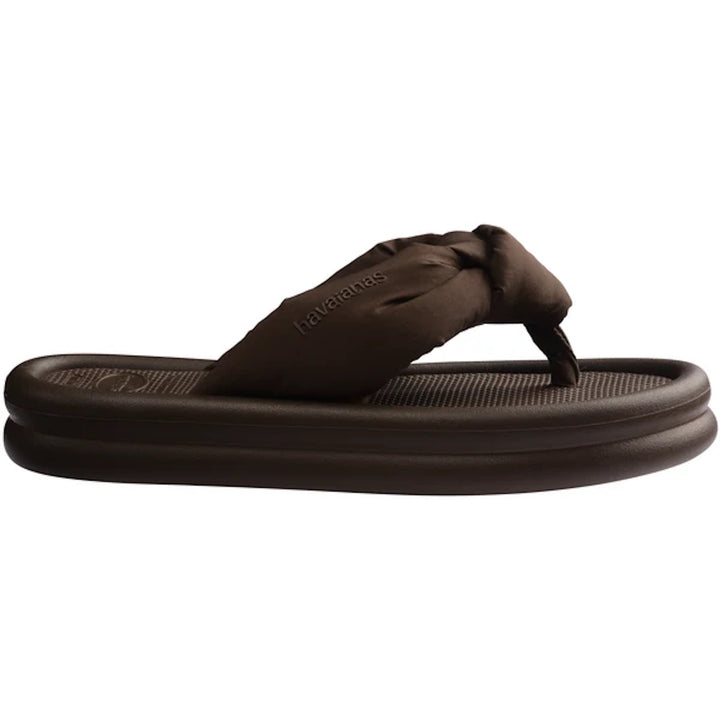 HAVAIANAS Womens Over Puffed Thongs in Dark Brown