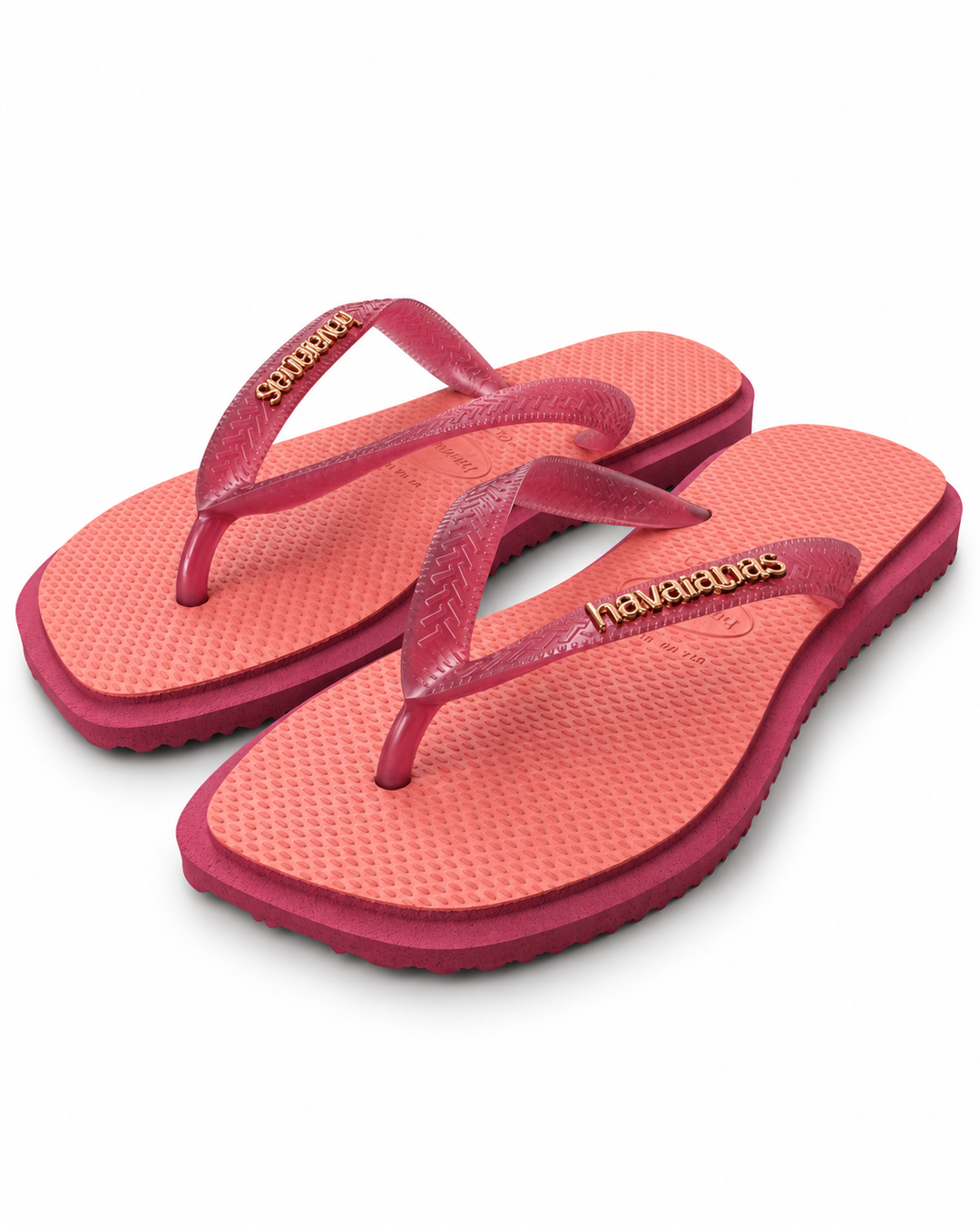 HAVAIANAS Womens Top Square Fusion Thongs in Amaranth/Canyon Clay, WOMENS SHOES, HAVAIANAS, Elwood 101