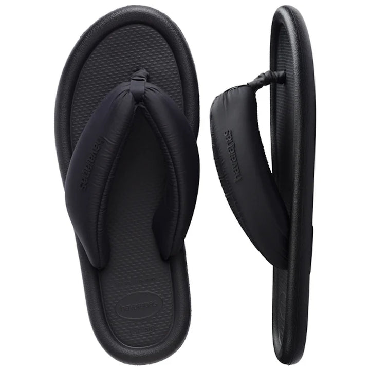 HAVAIANAS Womens Maxi Puffed Thongs in Black, WOMENS SHOES, HAVAIANAS, Elwood 101