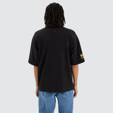 NENA & PASADENA  AFL Mens Hawthorn Hawks Mega Loop Back Tee - Jet Black, MENS TEE SHIRTS, NENA PASADENA, Elwood 101