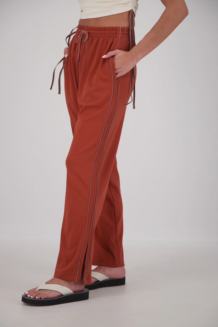 JASMINE ALEXA Womens Manarola Trackpant in Tobacco, WOMENS TRACK PANTS, JASMINE ALEXA, Elwood 101
