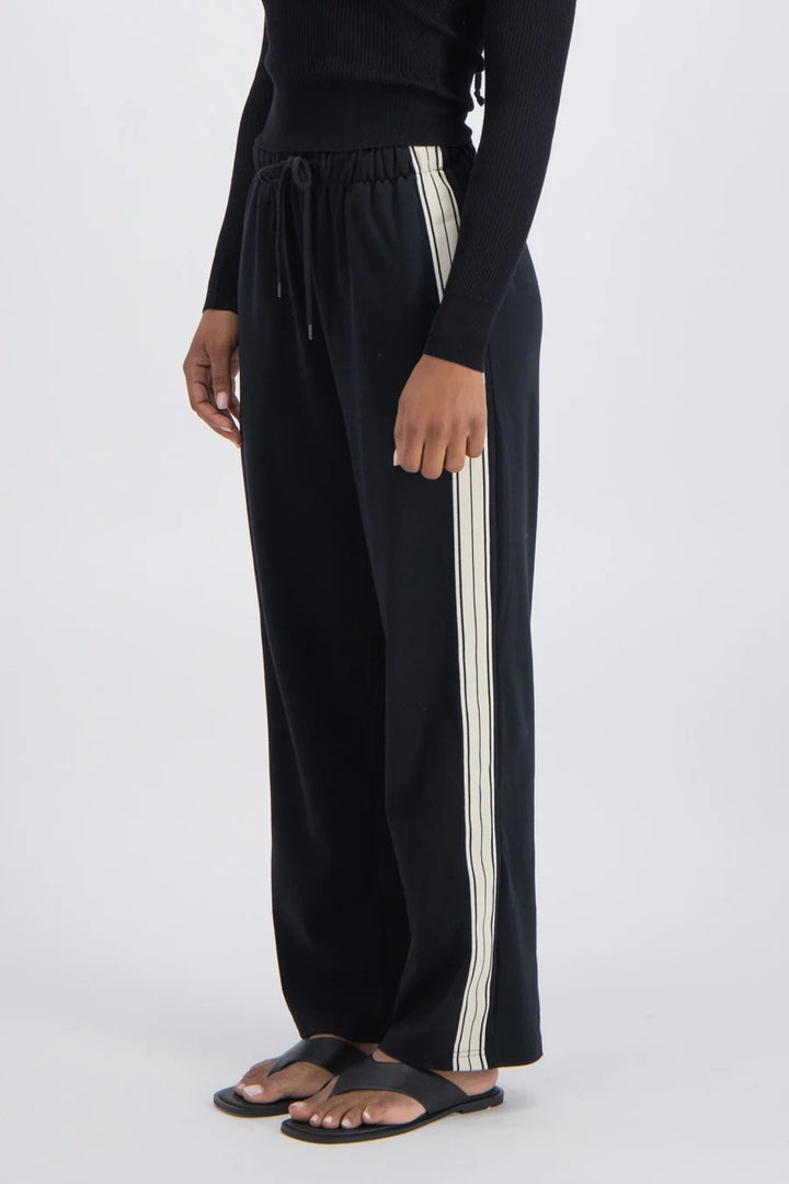 JASMINE ALEXA Womens Panarea Trackpant Black, WOMENS TRACK PANTS, JASMINE ALEXA, Elwood 101