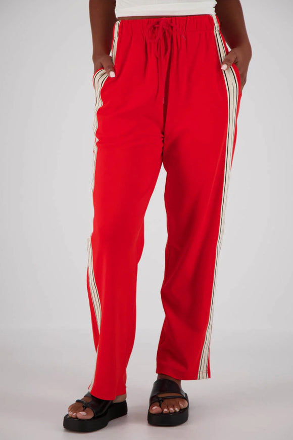 JASMINE ALEXA Womens Panarea Trackpant Red