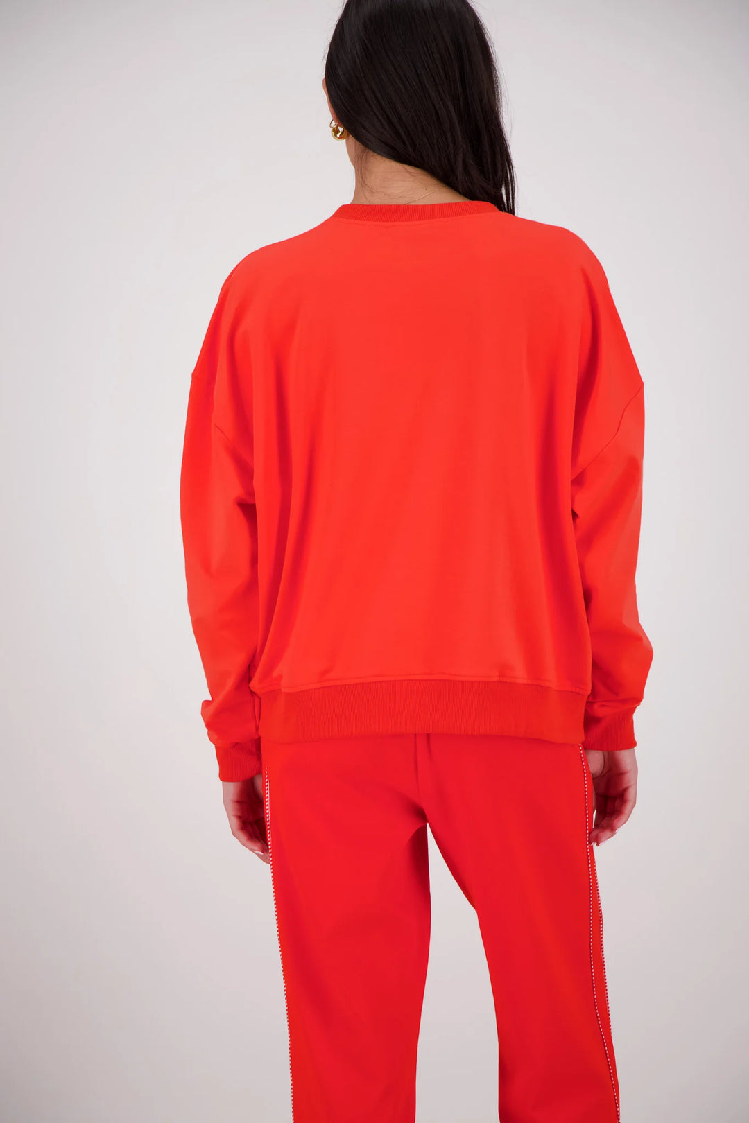 JASMINE ALEXA Womens Back Home Sweatshirt in Coral, WOMENS KNITS & SWEATERS, JASMINE ALEXA, Elwood 101