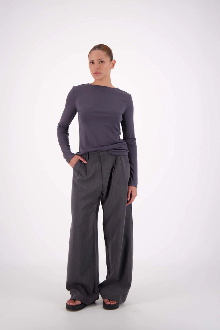JASMINE ALEXA Womens Gigi Trouser in Steel Grey, WOMENS PANTS, JASMINE ALEXA, Elwood 101