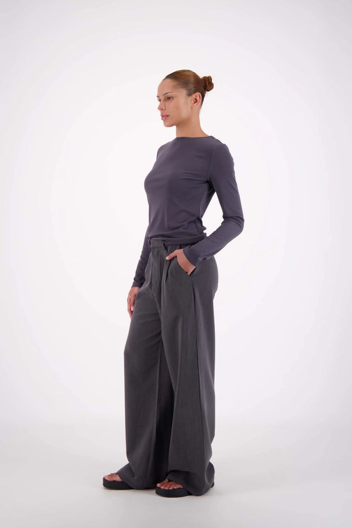 JASMINE ALEXA Womens Gigi Trouser in Steel Grey, WOMENS PANTS, JASMINE ALEXA, Elwood 101