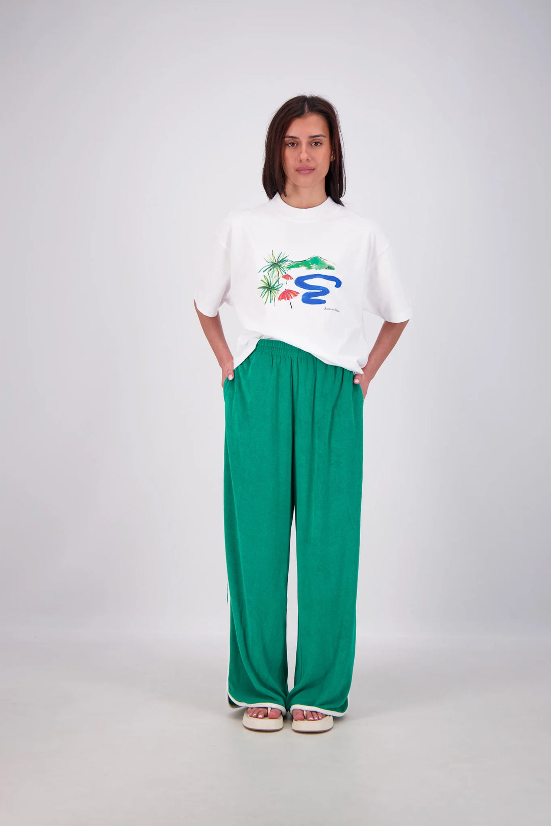 JASMINE ALEXA Womens Kuhio Pants in Green