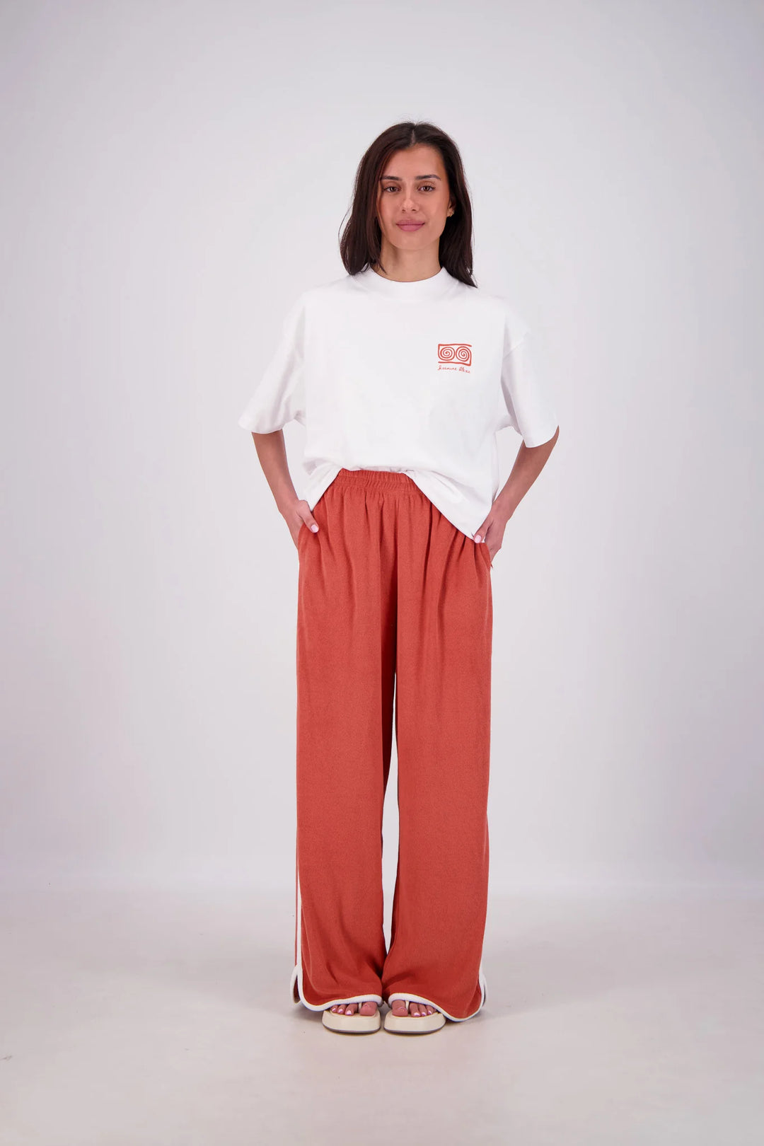 JASMINE ALEXA Womens Kuhio Pants in Tobacco
