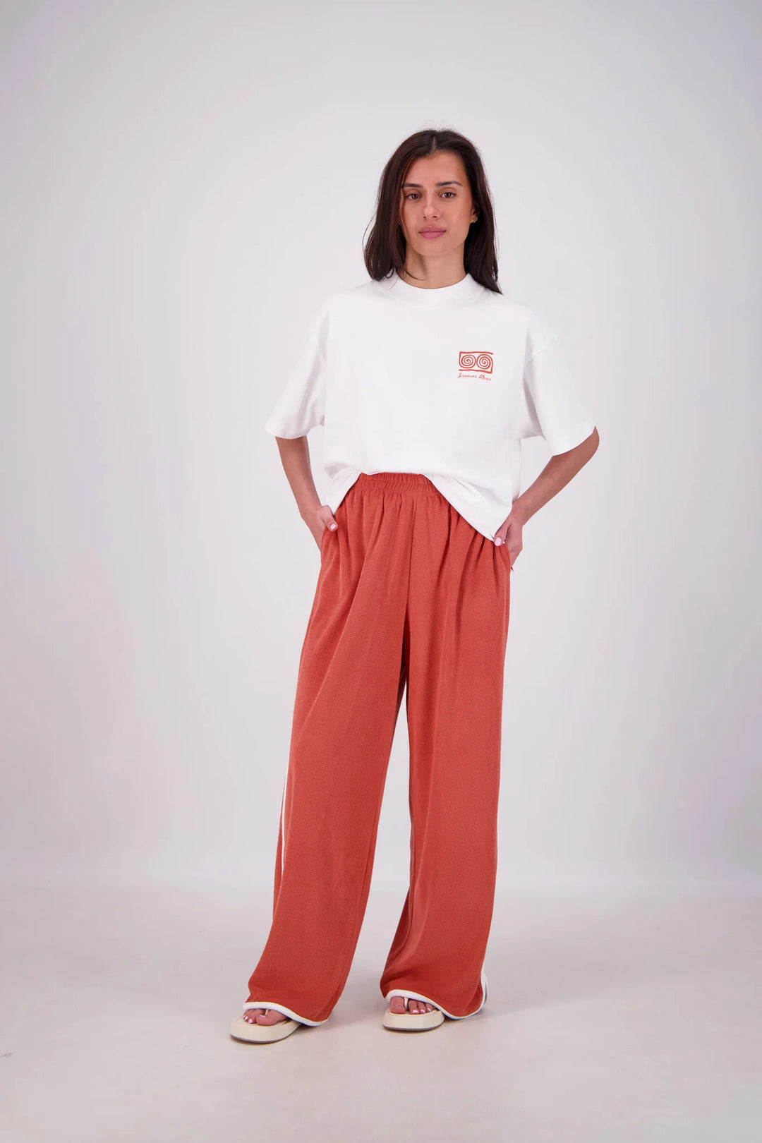 JASMINE ALEXA Womens Kuhio Pants in Tobacco