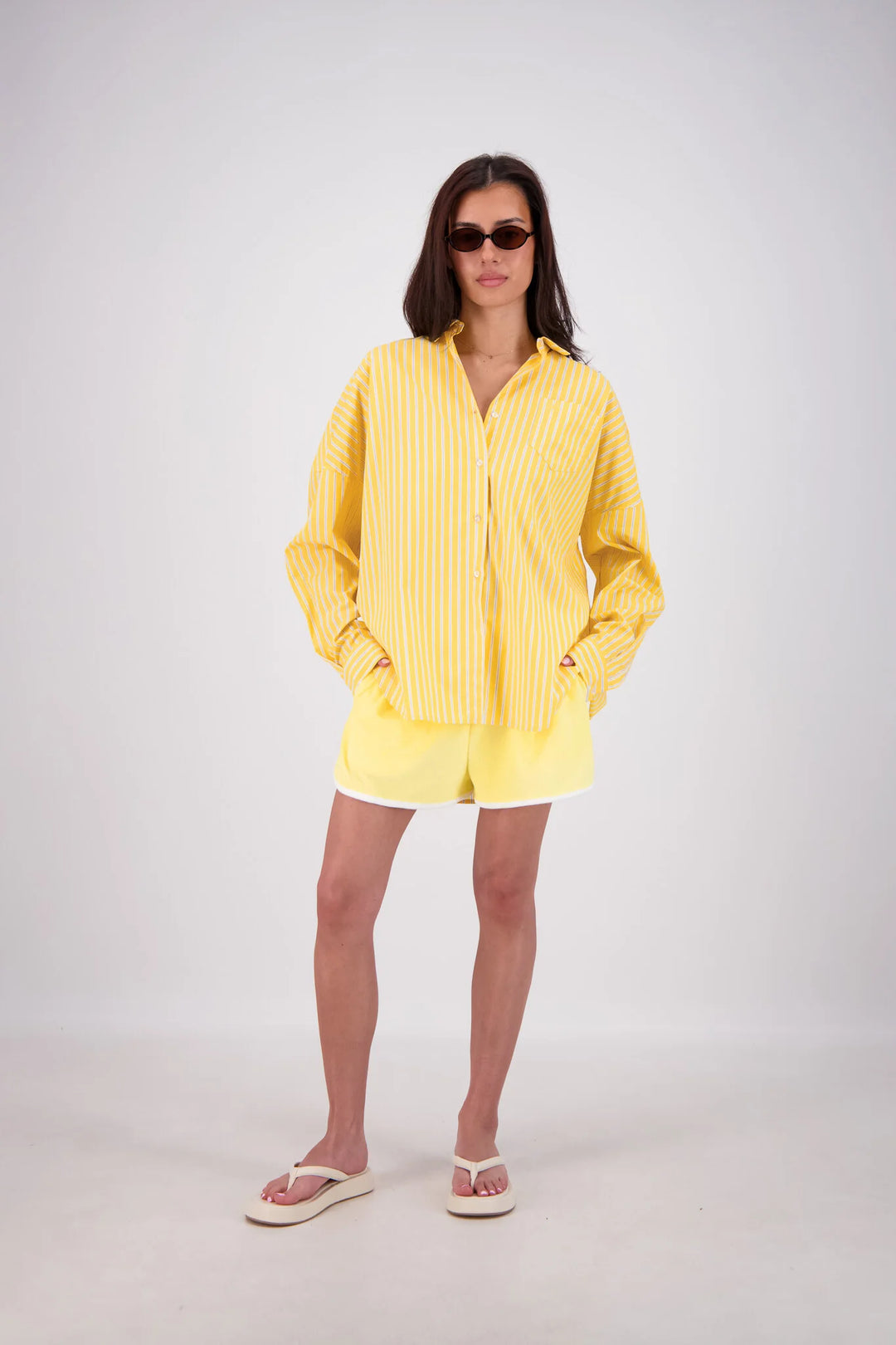JASMINE ALEXA Womens Mahalo Shirt in Yellow