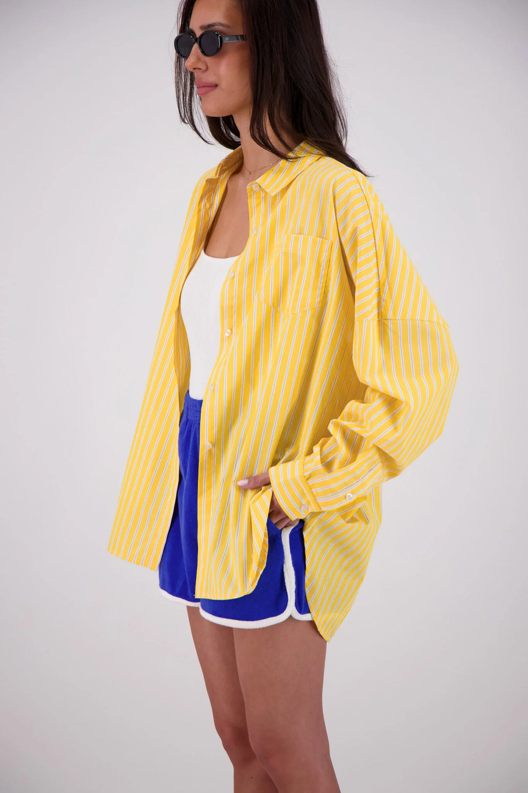 JASMINE ALEXA Womens Mahalo Shirt in Yellow