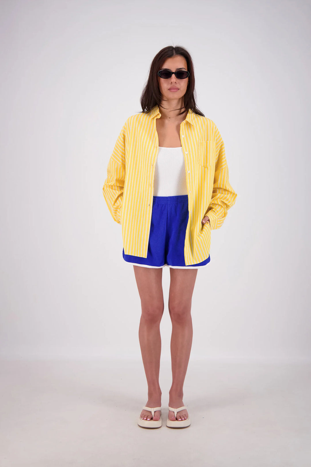 JASMINE ALEXA Womens Mahalo Shirt in Yellow