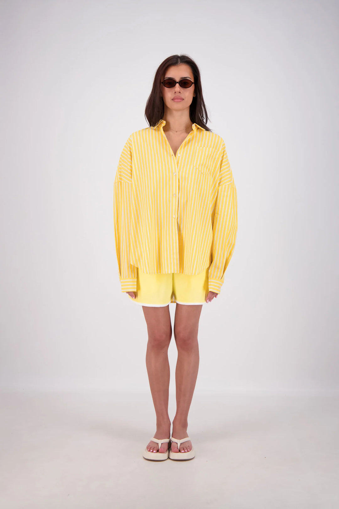 JASMINE ALEXA Womens Mahalo Shirt in Yellow