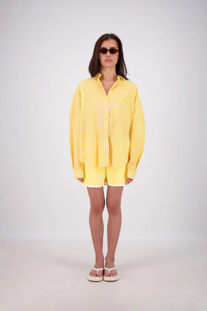 JASMINE ALEXA Womens Mahalo Shirt in Yellow