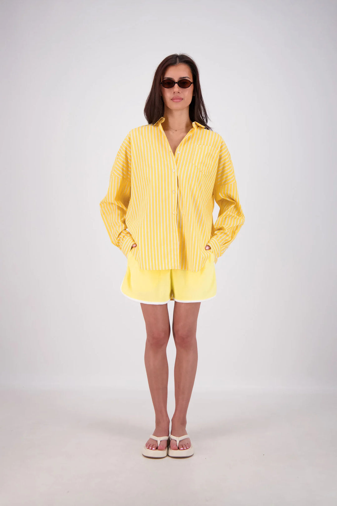 JASMINE ALEXA Womens Mahalo Shirt in Yellow