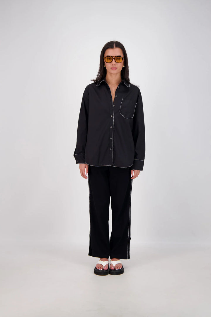JASMINE ALEXA Womens Manarola Trackpant in Black, WOMENS TRACK PANTS, JASMINE ALEXA, Elwood 101