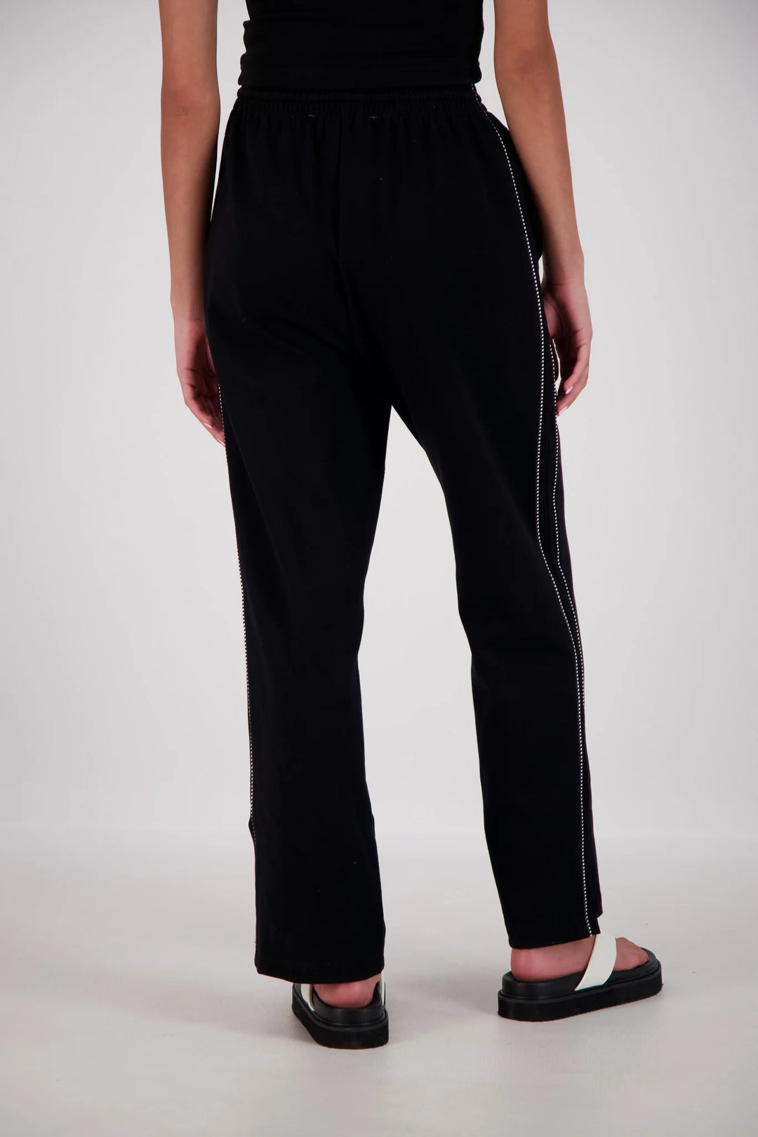 JASMINE ALEXA Womens Manarola Trackpant in Black, WOMENS TRACK PANTS, JASMINE ALEXA, Elwood 101