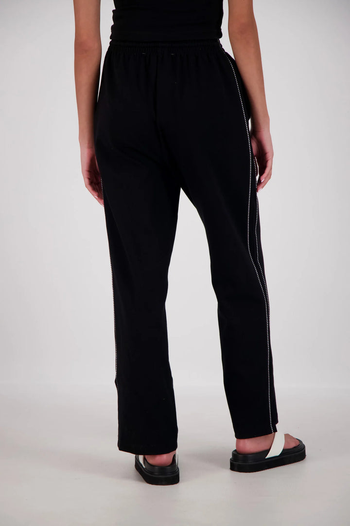 JASMINE ALEXA Womens Manarola Trackpant in Black, WOMENS TRACK PANTS, JASMINE ALEXA, Elwood 101