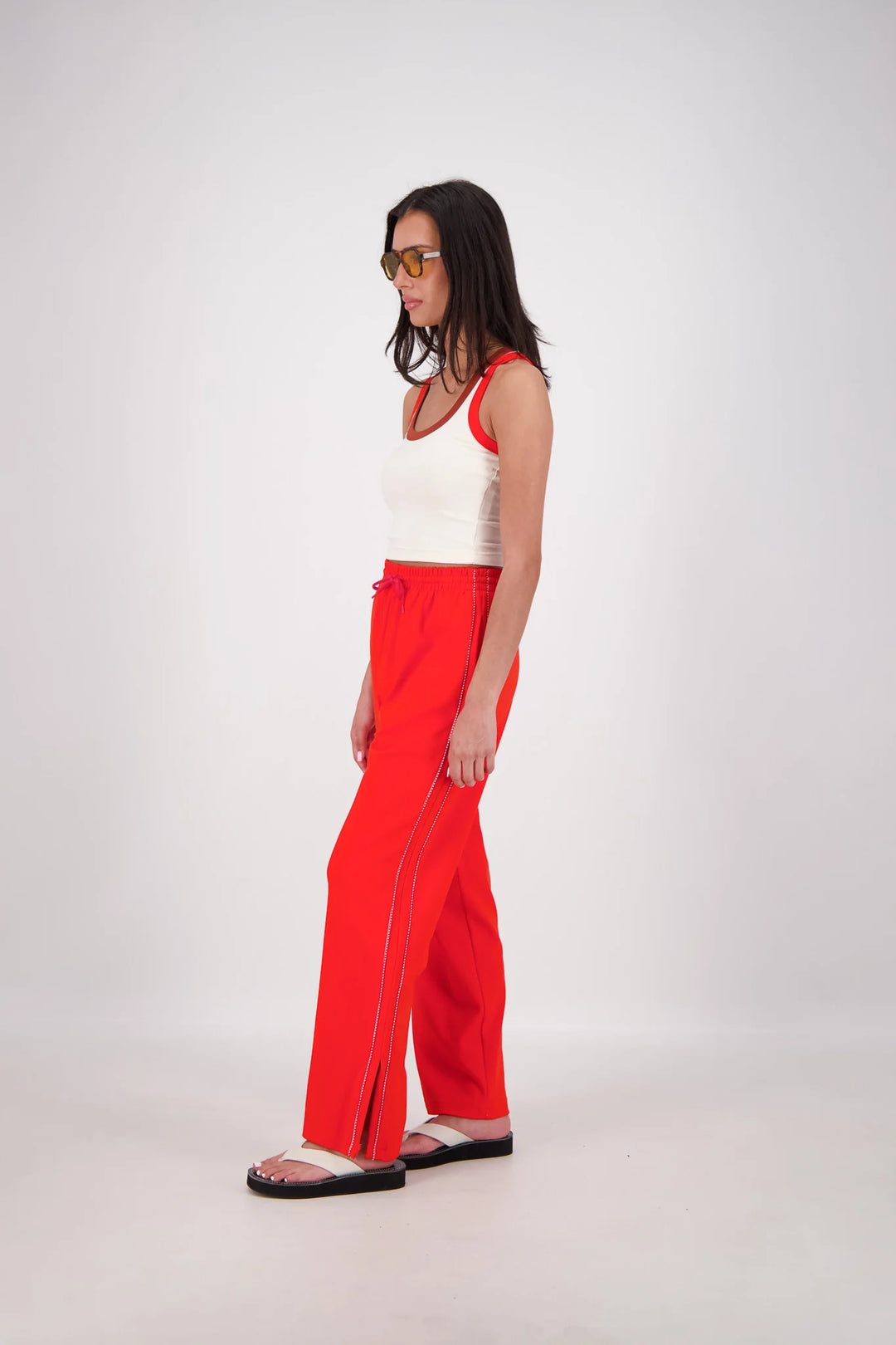 JASMINE ALEXA Womens Manarola Trackpant in Coral, WOMENS TRACK PANTS, JASMINE ALEXA, Elwood 101