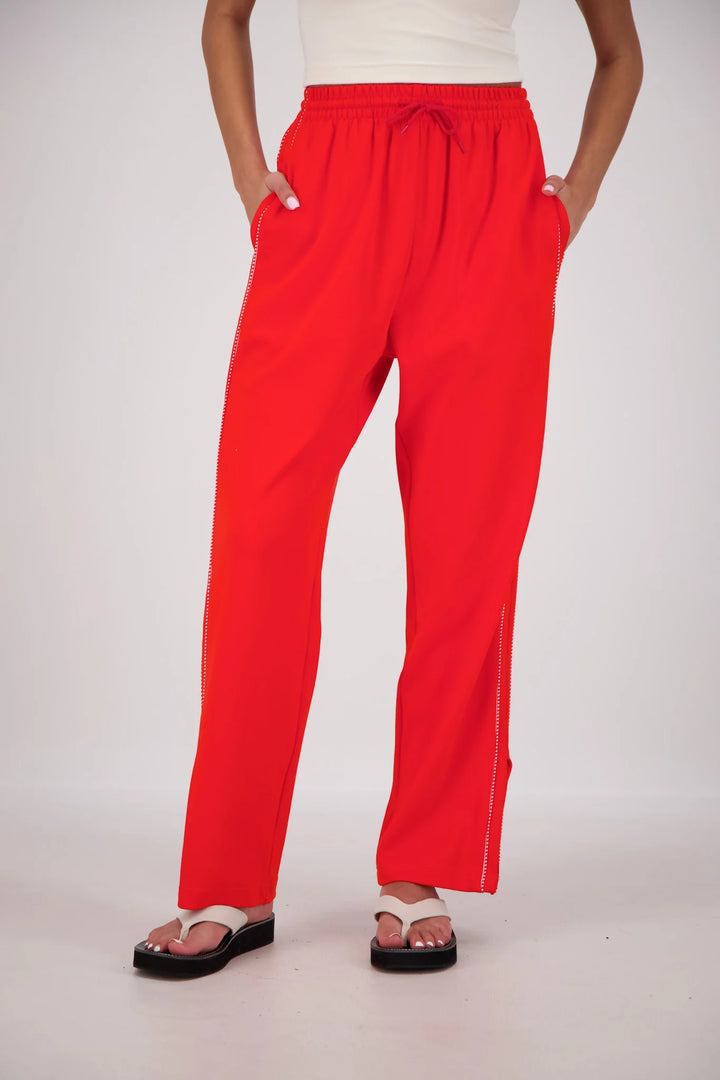 JASMINE ALEXA Womens Manarola Trackpant in Coral, WOMENS TRACK PANTS, JASMINE ALEXA, Elwood 101