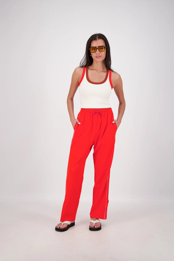 JASMINE ALEXA Womens Manarola Trackpant in Coral, WOMENS TRACK PANTS, JASMINE ALEXA, Elwood 101