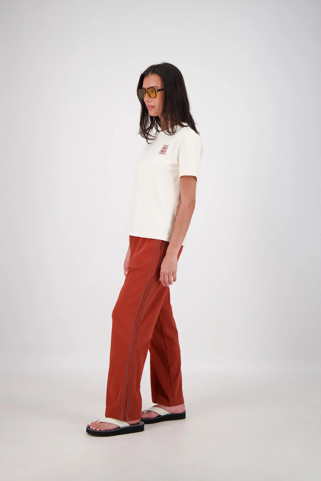 JASMINE ALEXA Womens Manarola Trackpant in Oatmeal, WOMENS TRACK PANTS, JASMINE ALEXA, Elwood 101