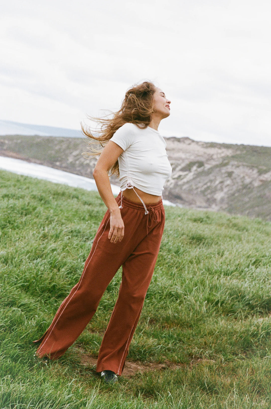 JASMINE ALEXA Womens Manarola Trackpant in Tobacco, WOMENS TRACK PANTS, JASMINE ALEXA, Elwood 101