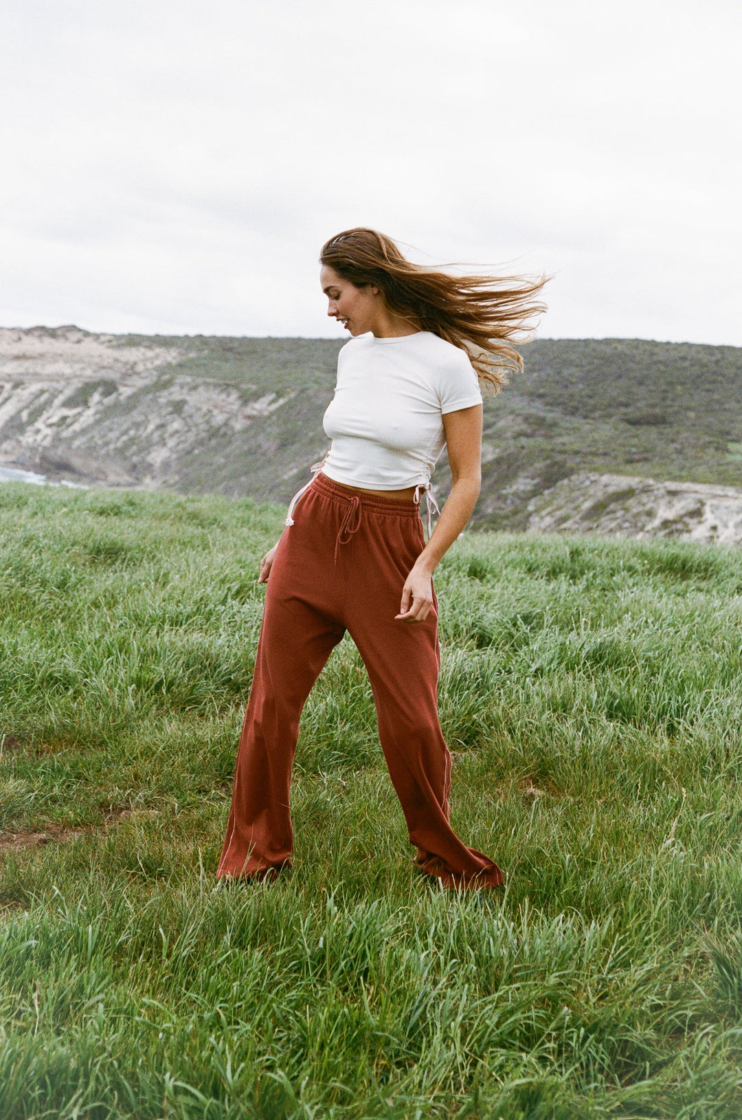 JASMINE ALEXA Womens Manarola Trackpant in Tobacco, WOMENS TRACK PANTS, JASMINE ALEXA, Elwood 101