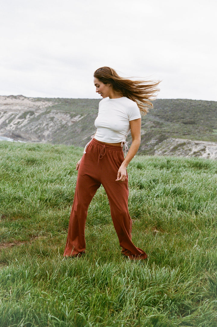 JASMINE ALEXA Womens Manarola Trackpant in Tobacco, WOMENS TRACK PANTS, JASMINE ALEXA, Elwood 101