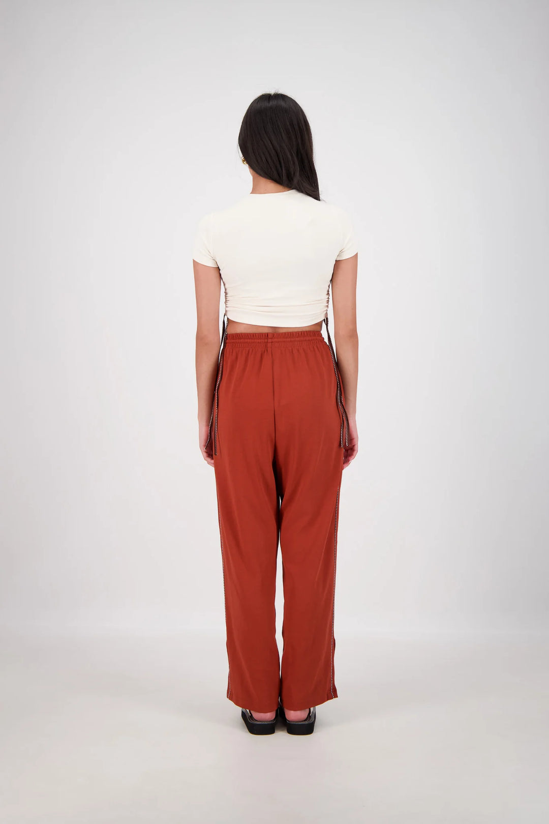 JASMINE ALEXA Womens Manarola Trackpant in Tobacco, WOMENS TRACK PANTS, JASMINE ALEXA, Elwood 101