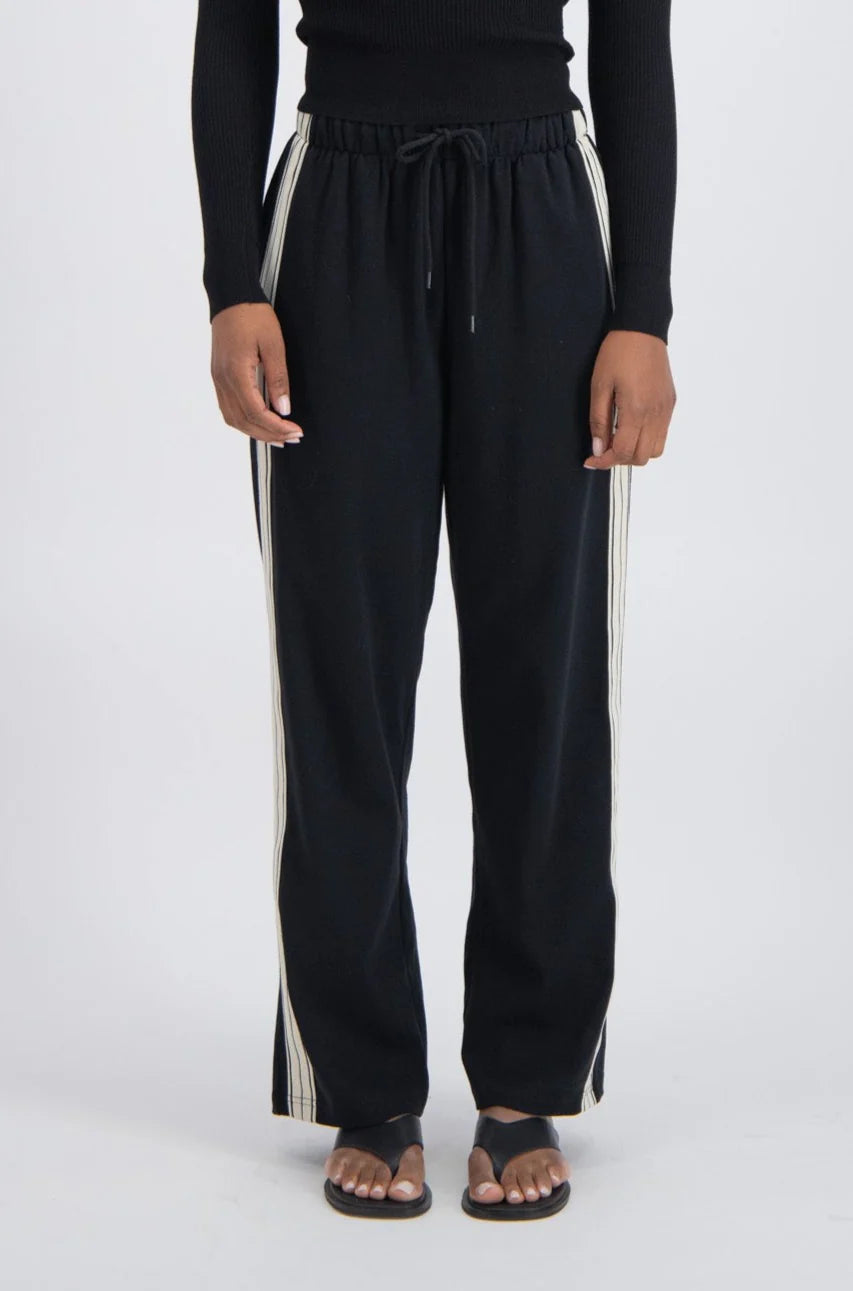 JASMINE ALEXA Womens Panarea Trackpant Black, WOMENS TRACK PANTS, JASMINE ALEXA, Elwood 101