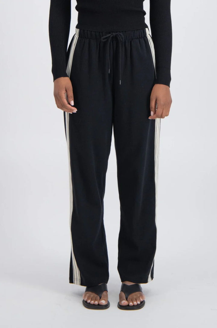 JASMINE ALEXA Womens Panarea Trackpant Black, WOMENS TRACK PANTS, JASMINE ALEXA, Elwood 101