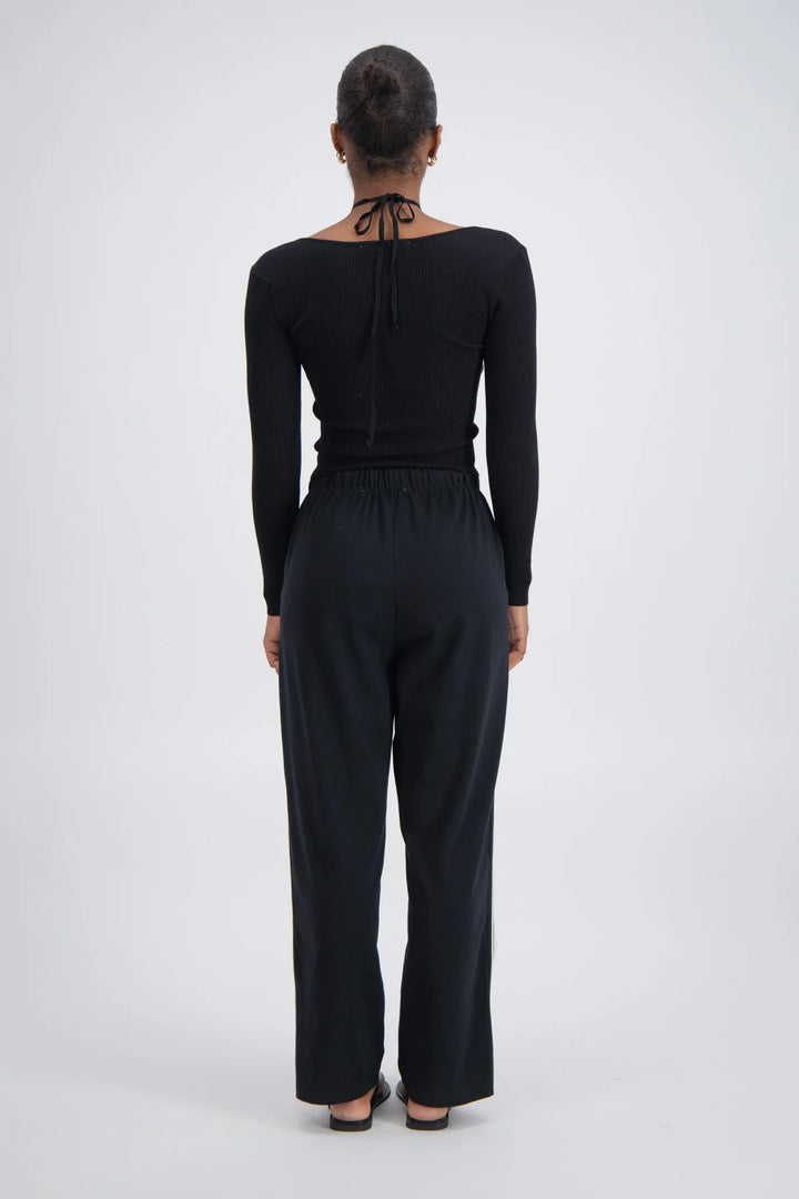JASMINE ALEXA Womens Panarea Trackpant Black, WOMENS TRACK PANTS, JASMINE ALEXA, Elwood 101