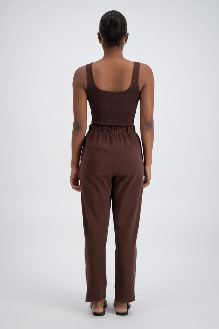 JASMINE ALEXA Womens Panarea Trackpant Brown, WOMENS TRACK PANTS, JASMINE ALEXA, Elwood 101