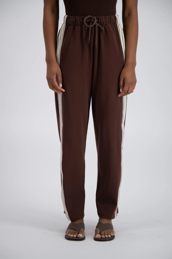 JASMINE ALEXA Womens Panarea Trackpant Brown, WOMENS TRACK PANTS, JASMINE ALEXA, Elwood 101