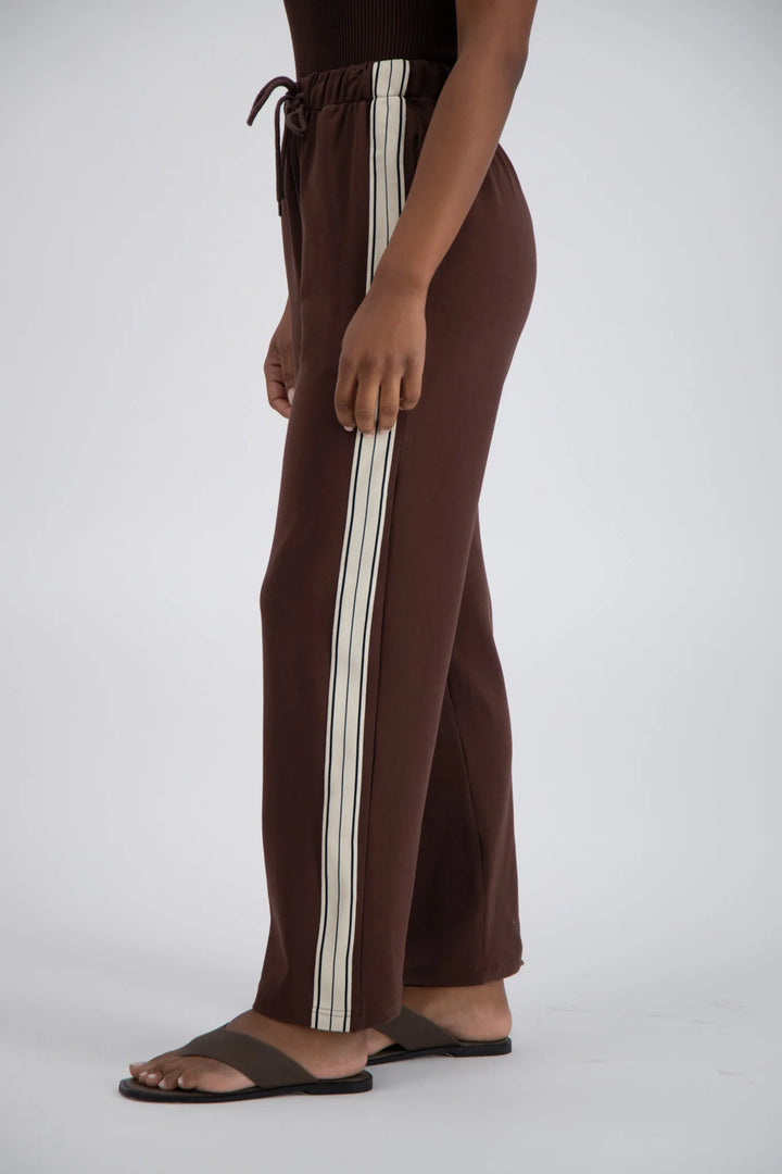 JASMINE ALEXA Womens Panarea Trackpant Brown, WOMENS TRACK PANTS, JASMINE ALEXA, Elwood 101
