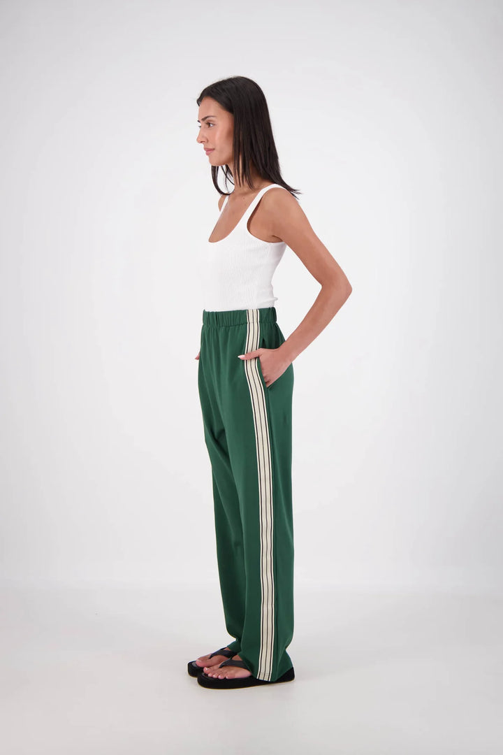 JASMINE ALEXA Womens Panarea Trackpants Forest Green, WOMENS TRACK PANTS, JASMINE ALEXA, Elwood 101