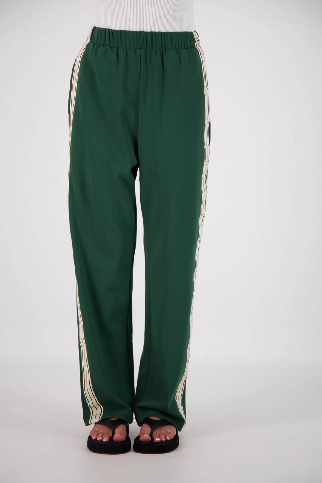 JASMINE ALEXA Womens Panarea Trackpants Forest Green, WOMENS TRACK PANTS, JASMINE ALEXA, Elwood 101