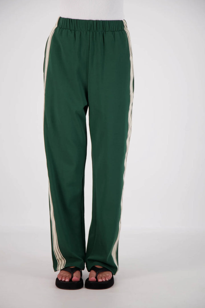 JASMINE ALEXA Womens Panarea Trackpants Forest Green, WOMENS TRACK PANTS, JASMINE ALEXA, Elwood 101