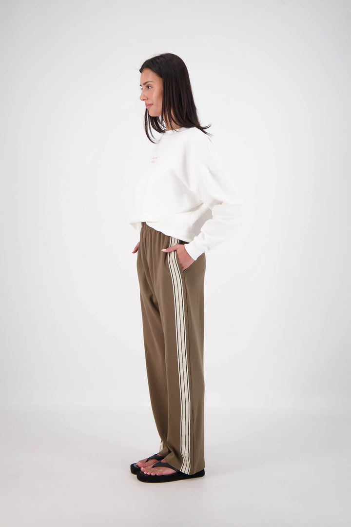 JASMINE ALEXA Womens Panarea Trackpants Olive, WOMENS TRACK PANTS, JASMINE ALEXA, Elwood 101