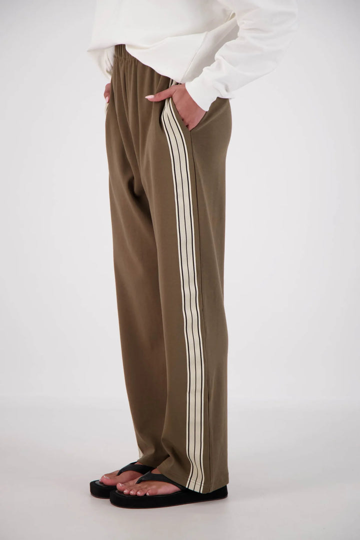 JASMINE ALEXA Womens Panarea Trackpants Olive, WOMENS TRACK PANTS, JASMINE ALEXA, Elwood 101